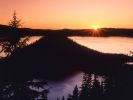 Sunrise on Crater Lake and Wizard Island, Crater Lake National Park, Oregon.jpg